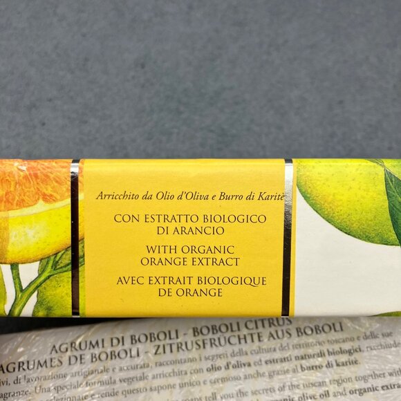 La Florentina Boboli Citrus Hand Soap Set 3 x 150g Orange Extract Made In Italy - Picture 6 of 8